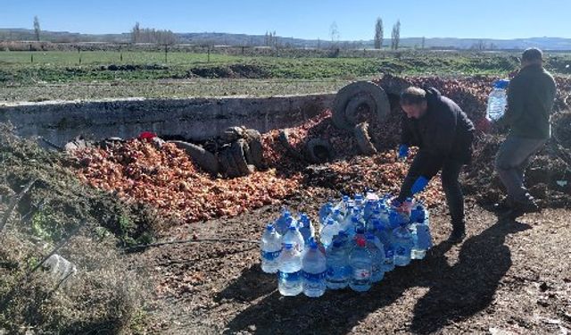 Çorum'da 180 litre kaçak alkol imha edildi