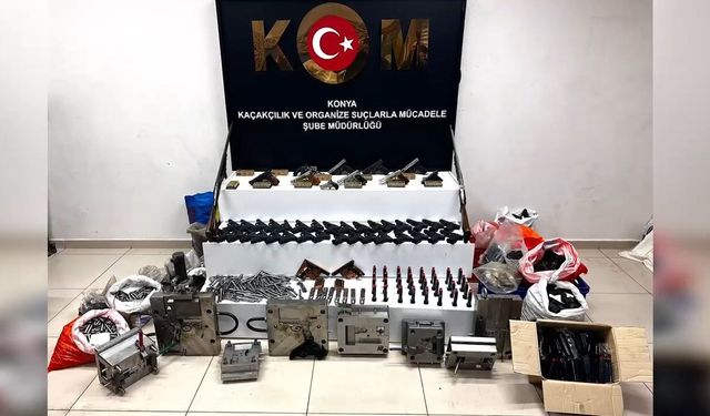 Konya'da silah kaçakçılığı operasyonu; 6 tutuklama