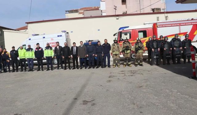 Şereflikoçhisar cezaevinde yangın tatbikatı