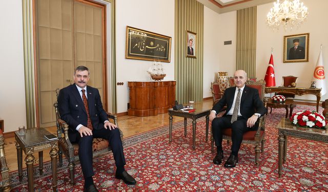 TBMM Başkanı Kurtulmuş, Bakan Çiftçi'yi kabul etti