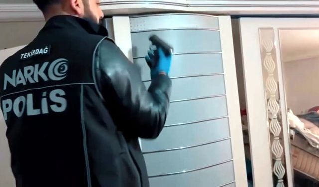 Tekirdağ'da 9 adrese uyuşturucu operasyonunda 5 tutuklama