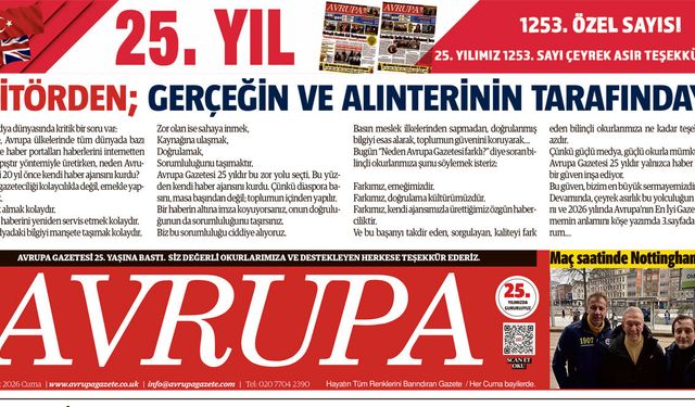 Avrupa Gazete, İngiltere, 27 Şubat 2026 Baskısı