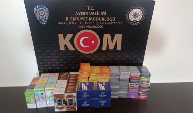 Aydın'da 24 bin dolu makaron ele geçirildi