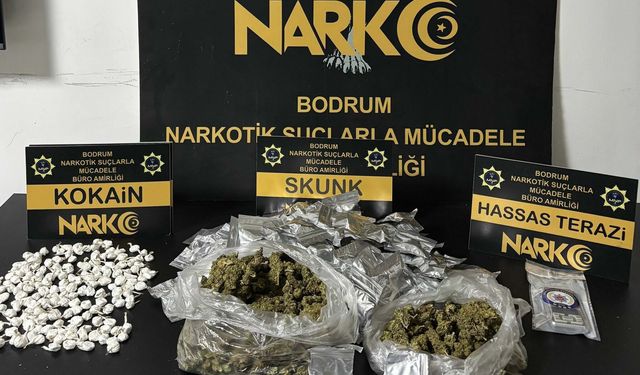 Bodrum'da uyuşturucu operasyonunda 3 tutuklama