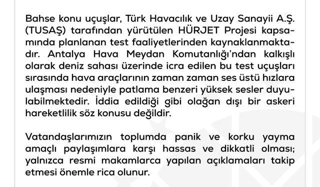 DMM: 'Türk F-16 savaş uçaklarının yoğun uçuş yaptığı' iddiası dezenformasyon