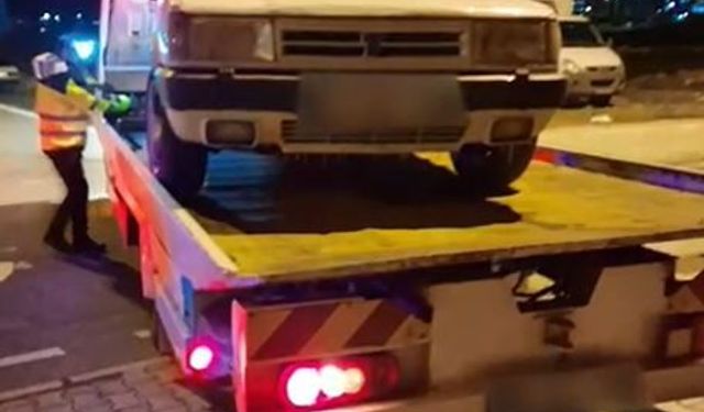 'Dur' ihtarına uymayan sürücüye 455 bin lira ceza