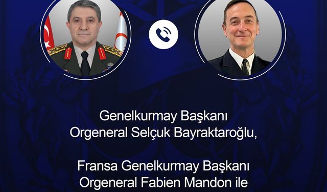 Genelkurmay Başkanı Bayraktaroğlu, Fransız mevkidaşı Mandon ile görüştü