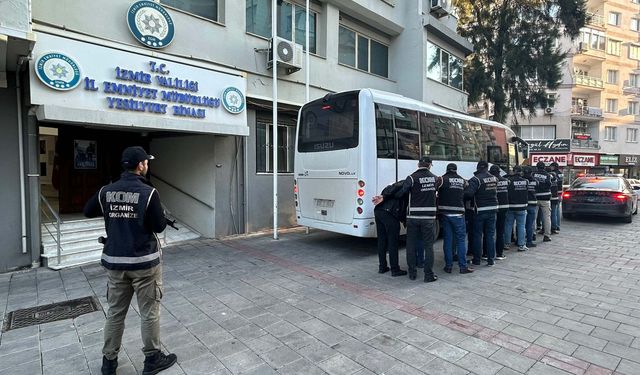 İzmir'de suç örgütüne operasyon; 7 tutuklama