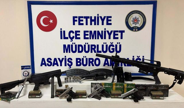 KADES ihbarına gidilen evde, esrar ve silah ele geçirildi