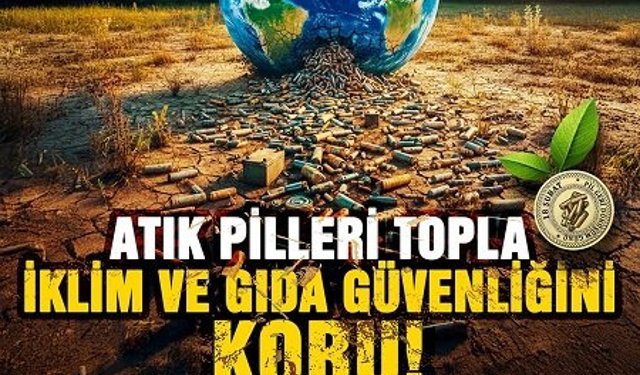 Lise öğrencilerinden çevre bilinci için atık pil toplama hareketi