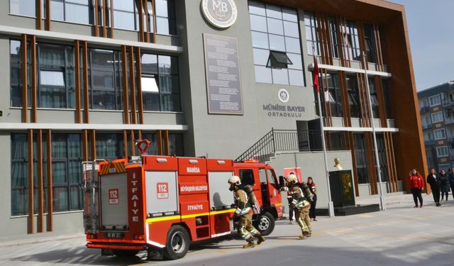 Manisa'da deprem tatbikatı