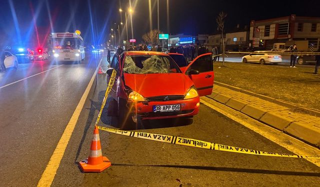 Otomobilin çarptığı yaya öldü