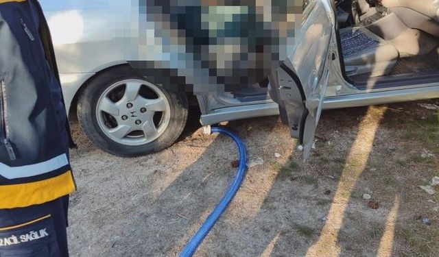 Park halindeki otomobilde ölü bulundu