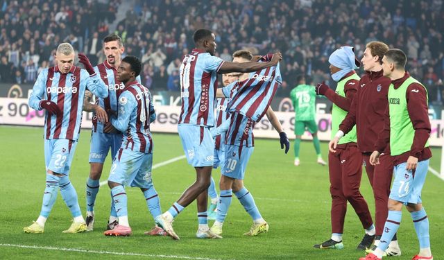 Trabzonspor kritik maçları tek farkla çözdü