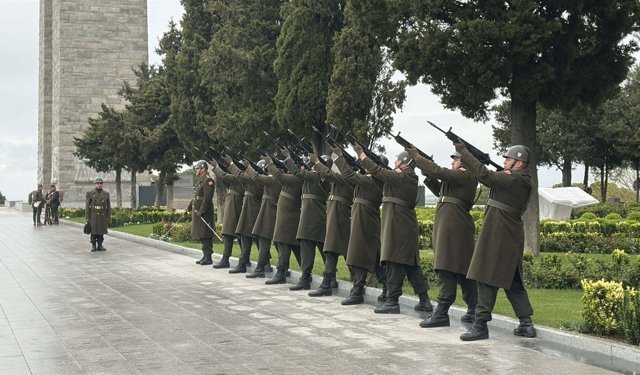 Çanakkale Kara Savaşları'nın 111'inci yılı anma töreninin provası yapıldı