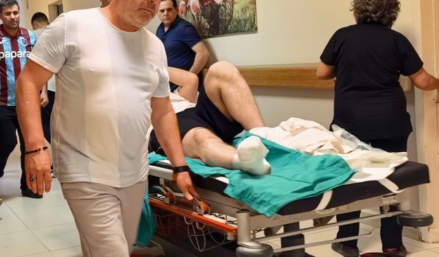 Çim biçme makinesine ayağını kaptırınca 3 parmağı koptu