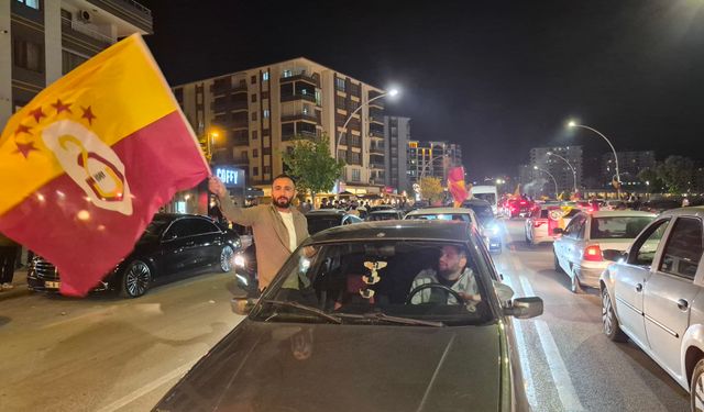 Galatasaray'ın şampiyonluğu Malatya'da coşkuyla kutlandı