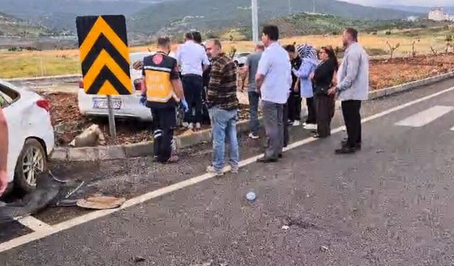 Gaziantep'te iki otomobil çarpıştı; 1'i çocuk 5 yaralı