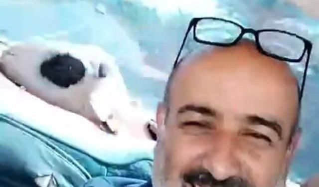 Kurbanlık koyunuyla yolculuğu dikkat çekti