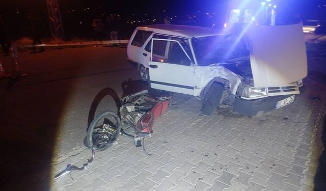 Niğde'de otomobil ile motosiklet çarpıştı; 1 ölü, 1 yaralı