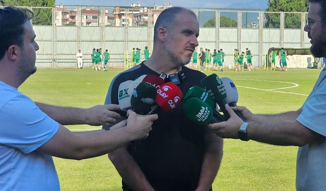 Bursaspor sahaya indi, Mustafa Er yol haritasını çizdi