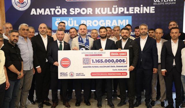 Kağıthane Belediyesi'nden amatör spor kulüplerine destek
