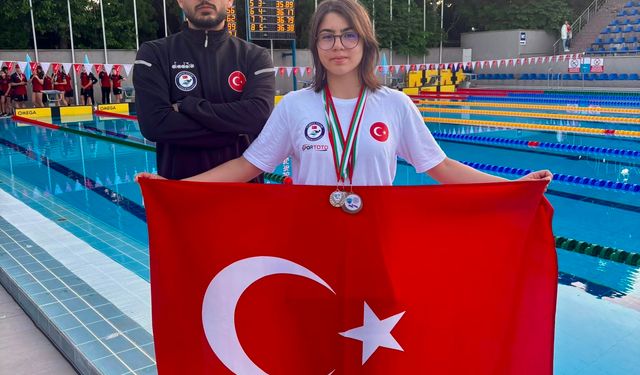 Muğlalı yüzücü Defne'den Avrupa'da tarihi başarı