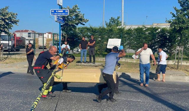 Otomobil ile çarpışan motosikletin sürücüsü öldü