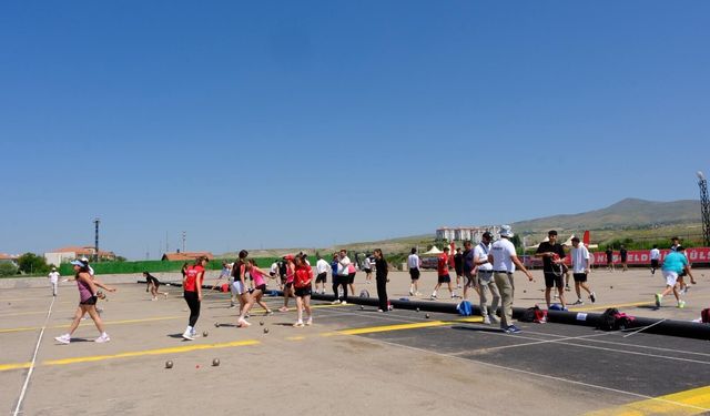 Türkiye Ümitler ve Büyükler Bocce Volo Şampiyonası, Nevşehir'de başladı