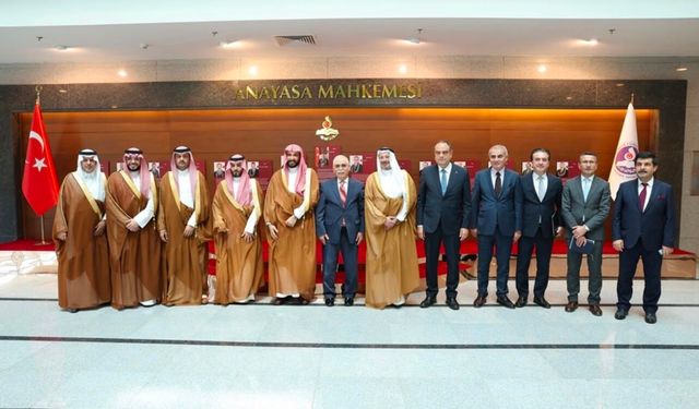 AYM Başkanı Özkaya, Suudi Arabistan Adalet Bakanı ile görüştü
