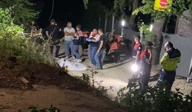 Bursa'da devrilen traktörün altında kalan sürücü hayatını kaybetti
