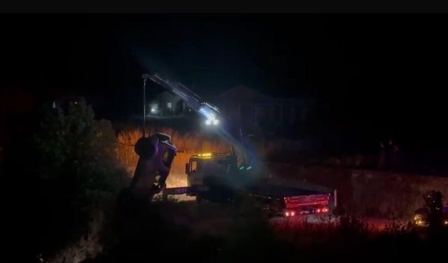 Çanakkale'de dereye yuvarlanan cip sürücüsü hayatını kaybetti