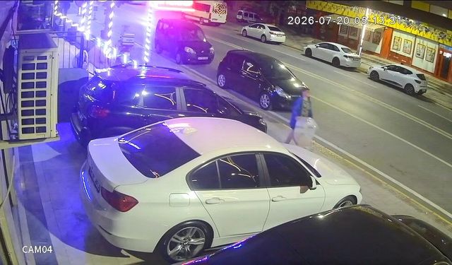 Dükkan önünde mama kutusu hırsızlığı kamerada