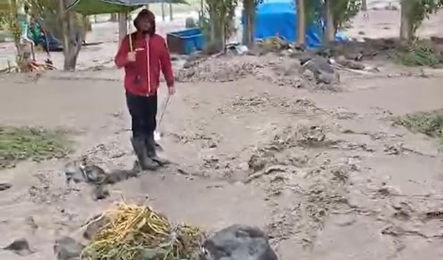 Kars'ta sel; ev, ahır ve tarım arazileri zarar gördü