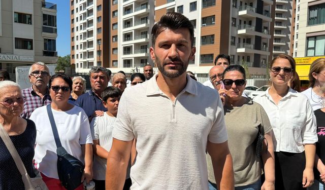 Örnekköy Kentsel Dönüşüm Projesi'nde hak sahiplerinden anahtarlı eylem
