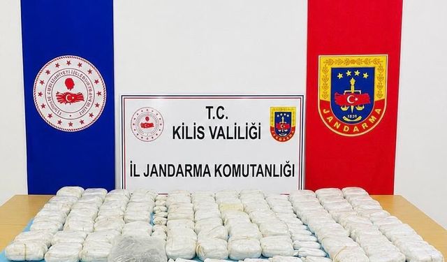 Kilis'te 90 kilogram sentetik uyuşturucu ele geçirildi
