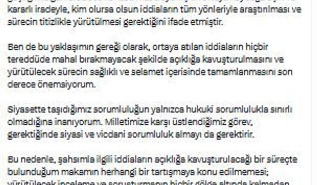 AK Parti'li Kaya: Tüm görevlerimden affımı Sayın Genel Başkanımızdan istedim