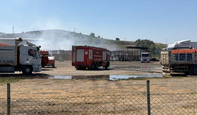 Bursa'da fabrika yangını (2)