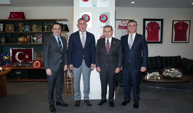 Dursun Özbek'ten, TFF Başkanı Hacıosmanoğlu'na ziyaret