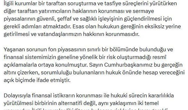 İletişim Başkanı Duran: Esas olan vatandaşlarımızın hakkının korunmasıdır