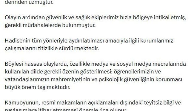 İletişim Başkanı Duran'dan Manisa'daki olaya ilişkin açıklama