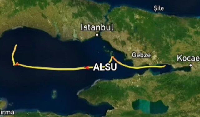 Silivri açıklarında kaza yapan 2 geminin manevraları radara yansıdı