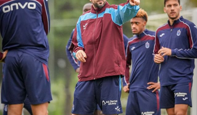 Trabzonspor'da Galatasaray maçı hazırlıkları sürüyor