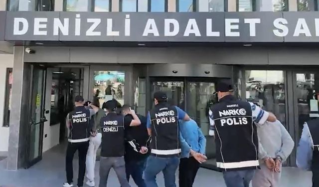 Denizli'de uyuşturucu operasyonunda 10 tutuklama