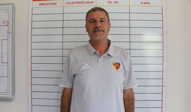 Kayserispor Altyapı Teknik Sorumlusu Çerçioğlu: Hedefimiz şehrin çocuklarından milli takımlara oyuncular göndermek