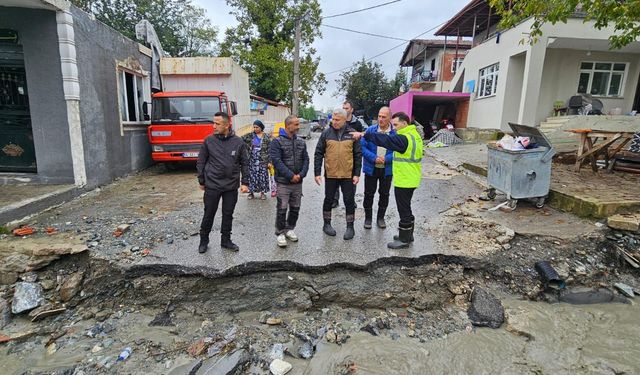Sapanca'da selden zarar gören bölgelerde çalışmalar başladı