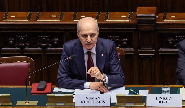 TBMM Başkanı Kurtulmuş, Avrupa Parlamento Başkanları Konferansı'nda Rum temsilcinin iddialarına tepki gösterdi