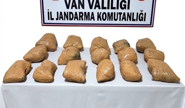 Van'da araziye gizlenmiş 22 kilo toz esrar ele geçirildi