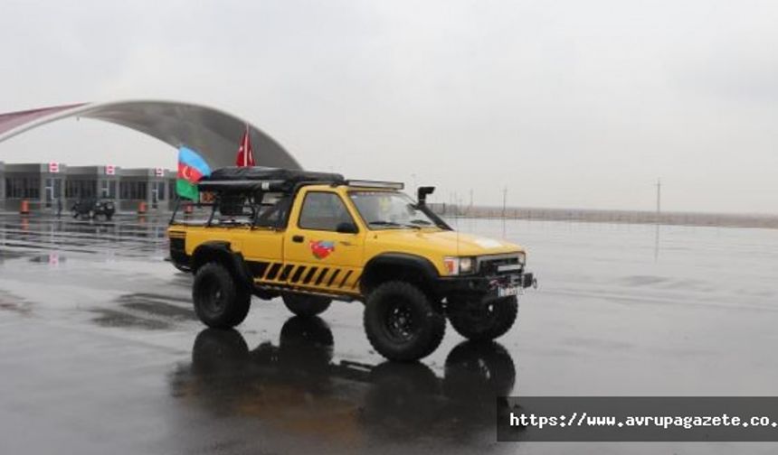 Off road ve kano sporcuları Nahçıvan'da Türkiye Azerbaycan Dostluk Sergisi'nde