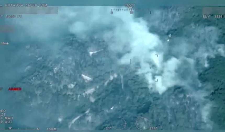 Video izle, Kütahya'daki orman yangını